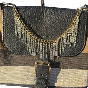 Chain bag charm with cascading fringe detail